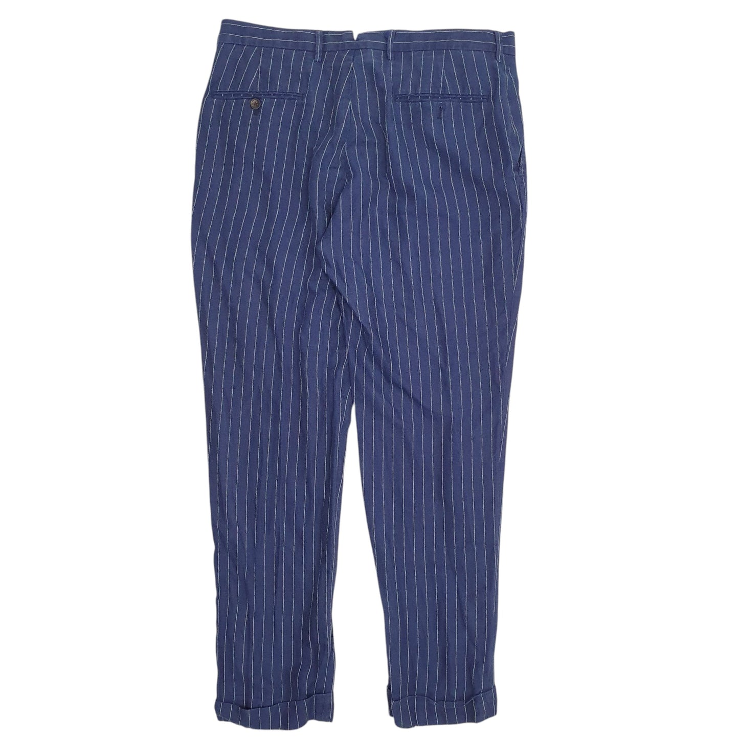Mens Navy Polo Ralph Lauren Pinstripe  Trousers