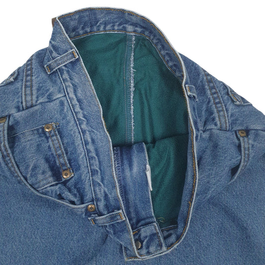 Womens Blue L.L.Bean Blanket Lined 90s  Jeans