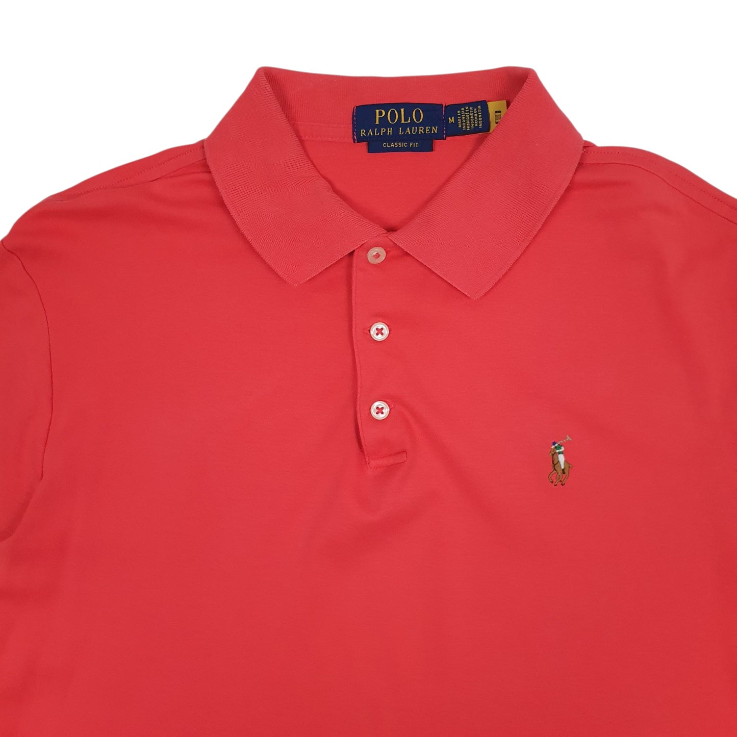 Mens Pink Polo Ralph Lauren Classic Fit  Polo Shirt