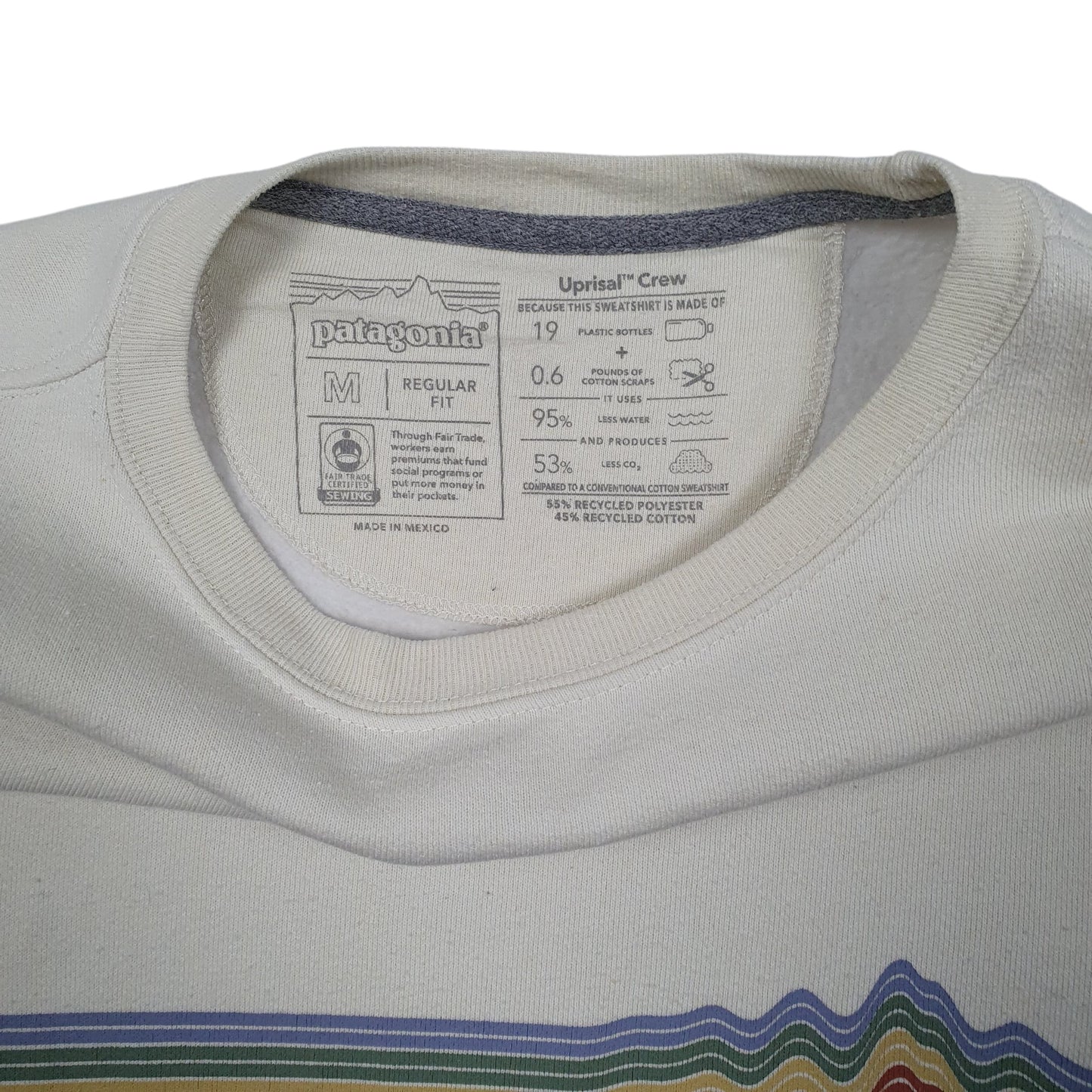 Mens Cream Patagonia Uprisal Crew Crewneck Jumper