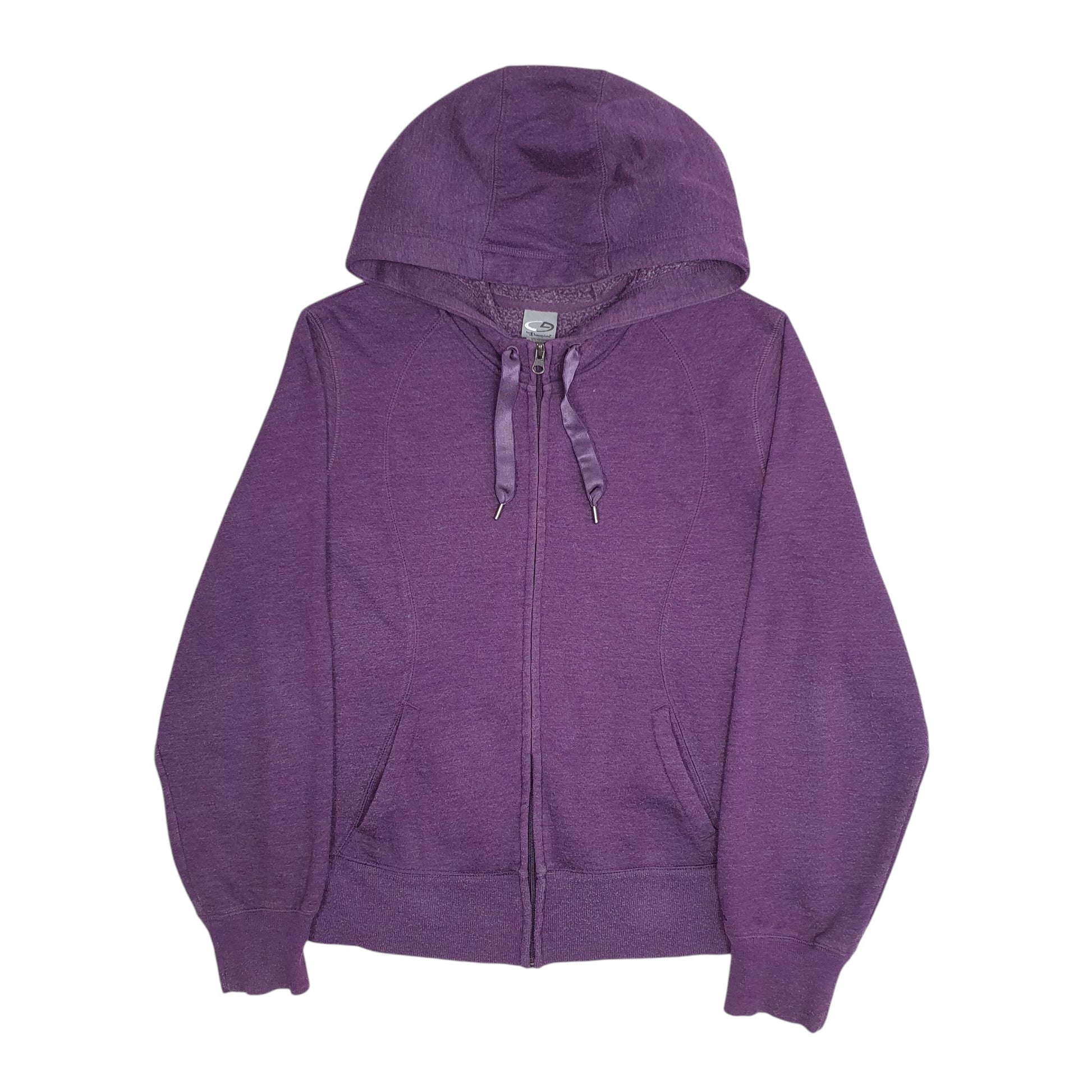 Womens Purple Champion Hoodie Full Zip Jumper