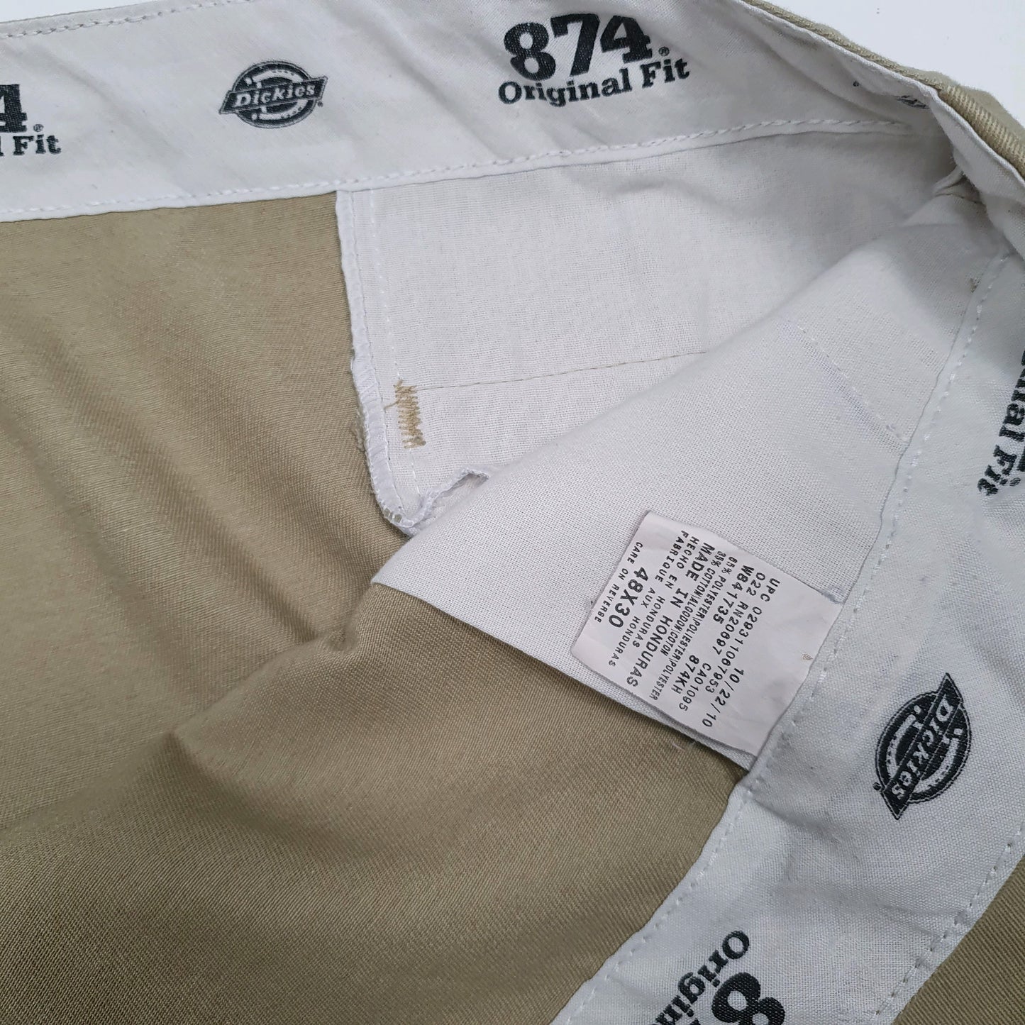 Mens Beige Dickies 874 Workwear  Trousers