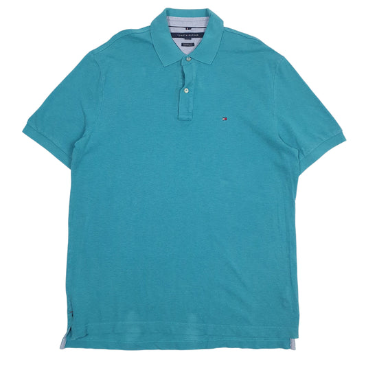 Mens Blue Tommy Hilfiger  Short Sleeve Polo Shirt