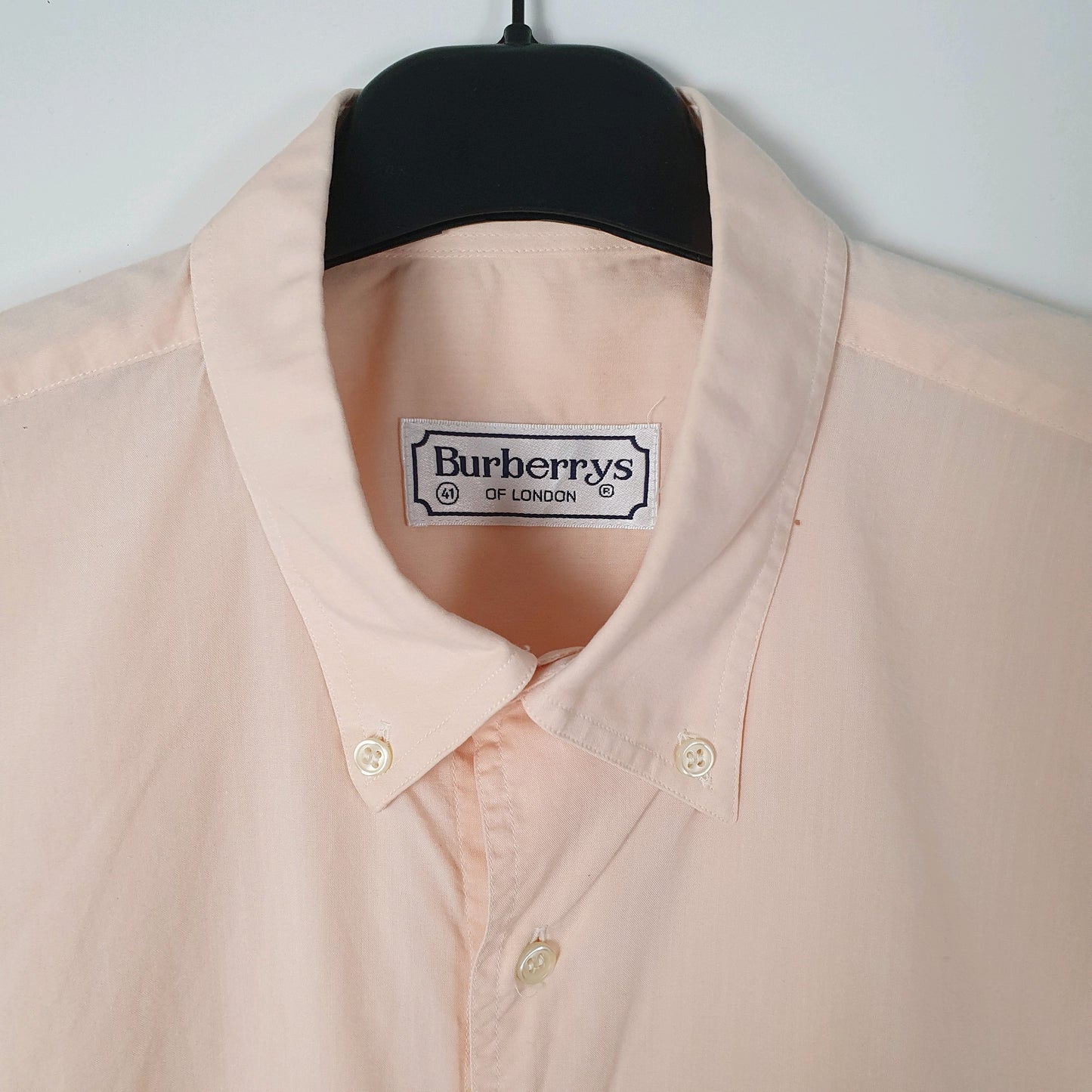 Mens Pink Burberry Vintage 90s  Shirt
