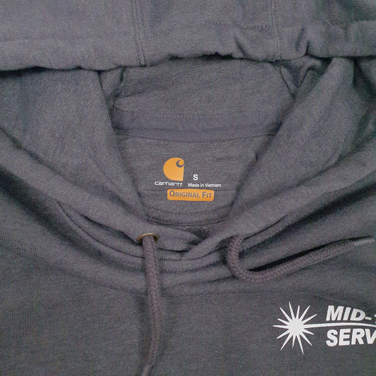Mens Grey Carhartt Original Fit Hoodie Jumper