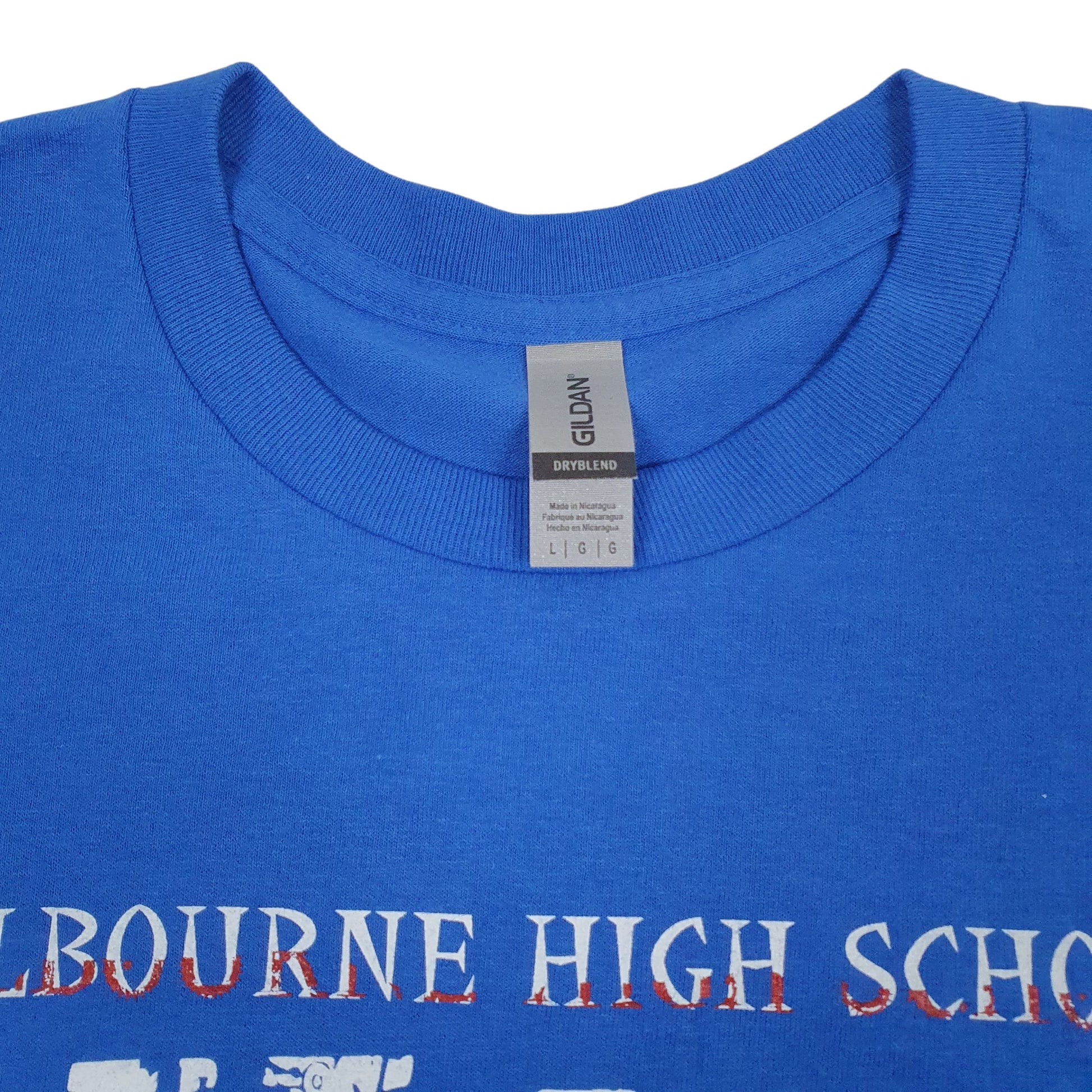 Mens Blue Gildan   T Shirt