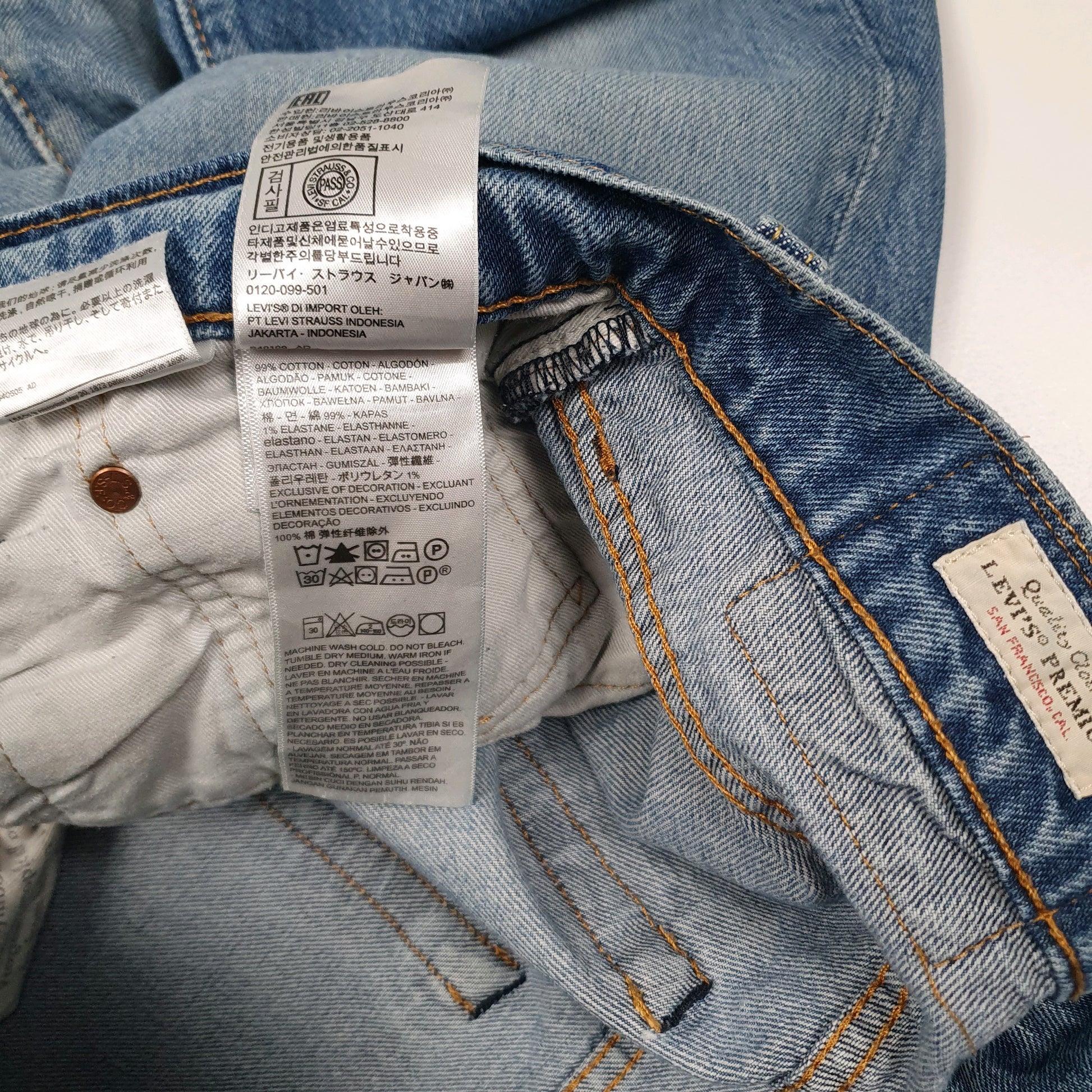 Mens Blue Levis Premium Stretch  Jeans