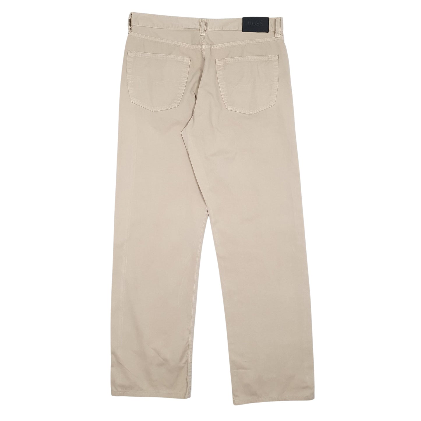 Mens Beige Hugo Boss Arkansas  Trousers
