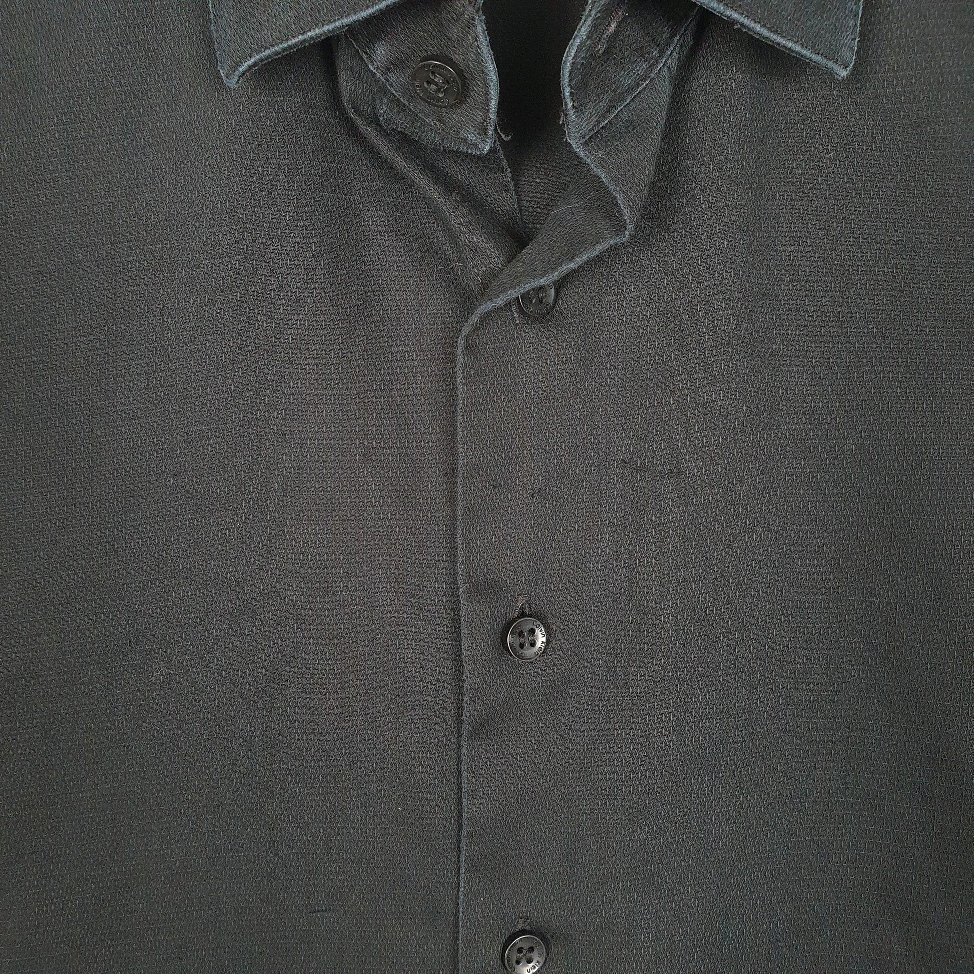 Mens Black Calvin Klein Cufflink  Shirt