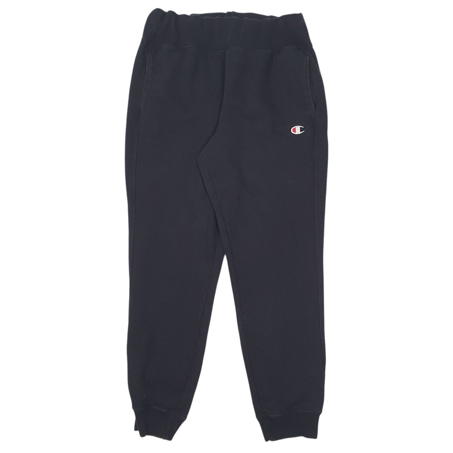 Mens Black Champion Reverse Weave Jogger Trousers