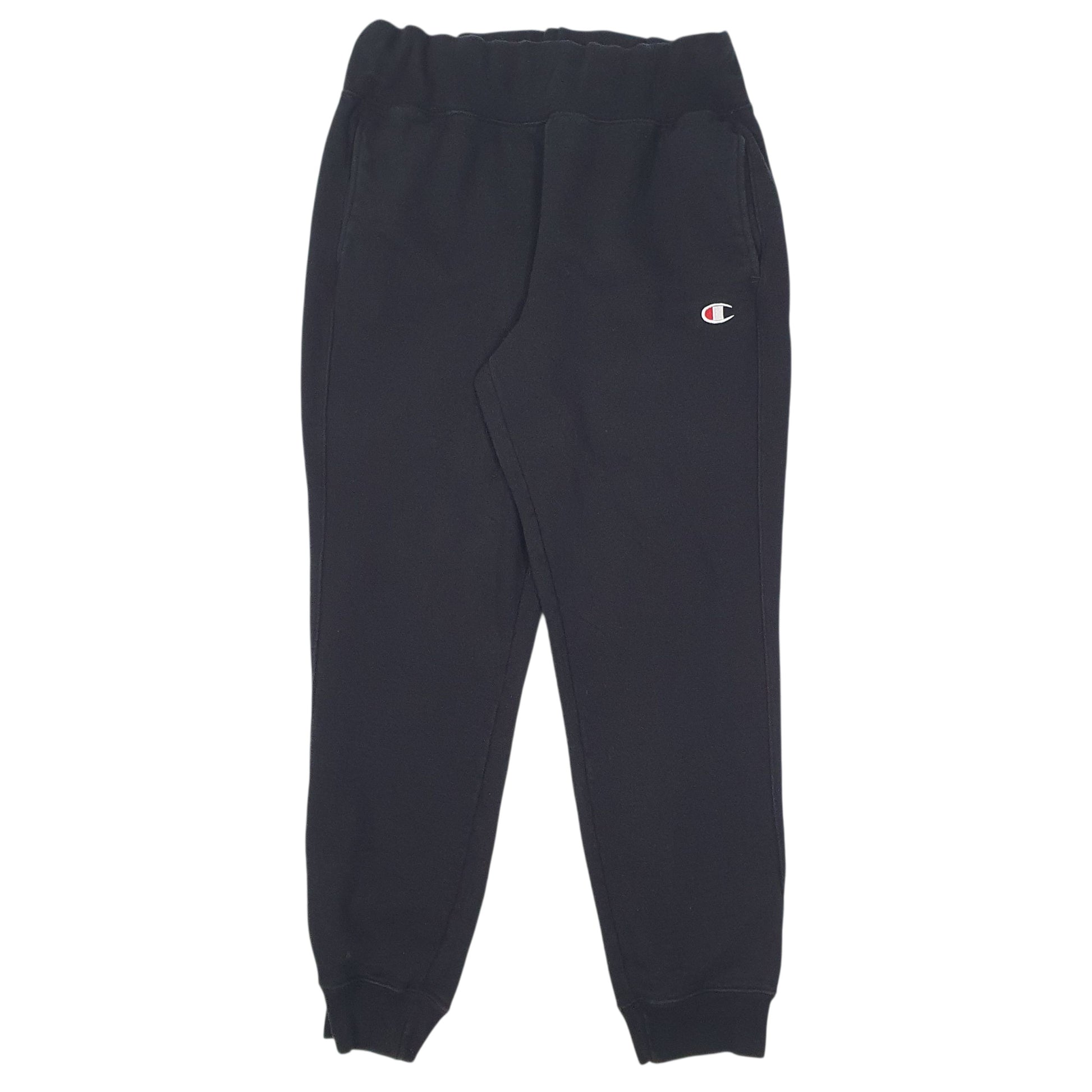 Mens Black Champion Reverse Weave Jogger Trousers