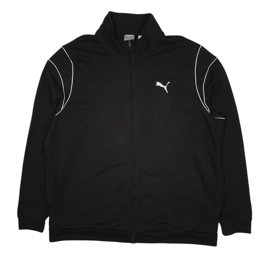 Mens Black Puma Track Top Full Zip Coat