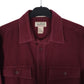 Mens Burgundy L.L.Bean Thick Chamois  Shirt