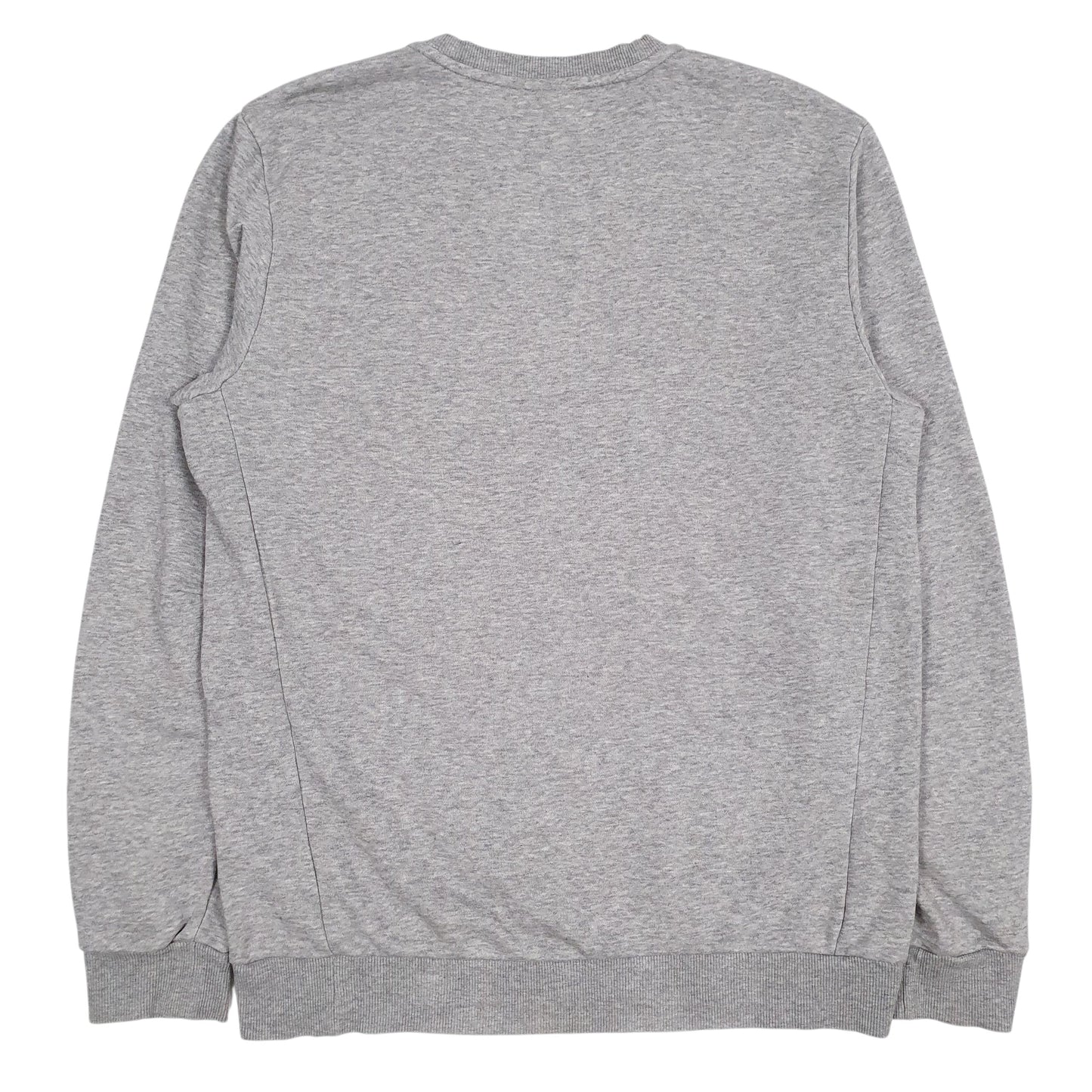 Mens Grey Adidas Spellout Crewneck Jumper