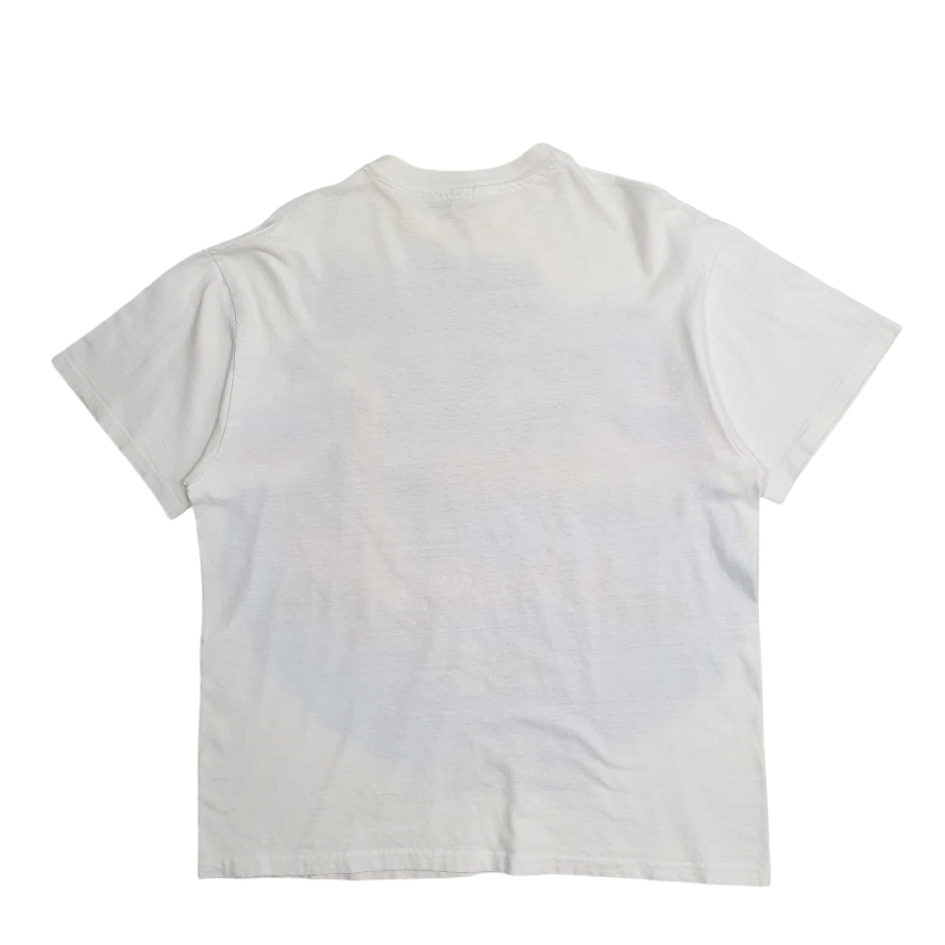 Mens White Hanes Single Stitch Vintage 90s  T Shirt