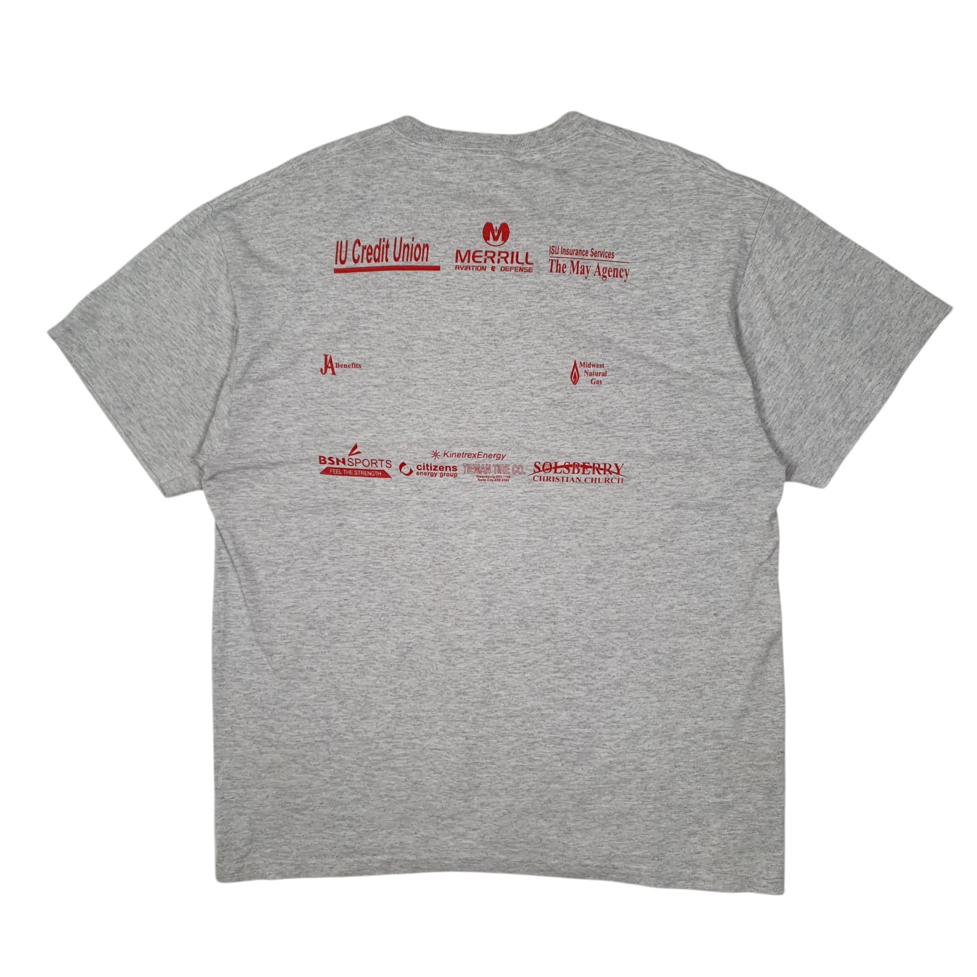 Mens Grey Jerzees Eastern Greene Football  T Shirt