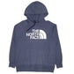 Womens Blue The North Face Spellout Hoodie Jumper