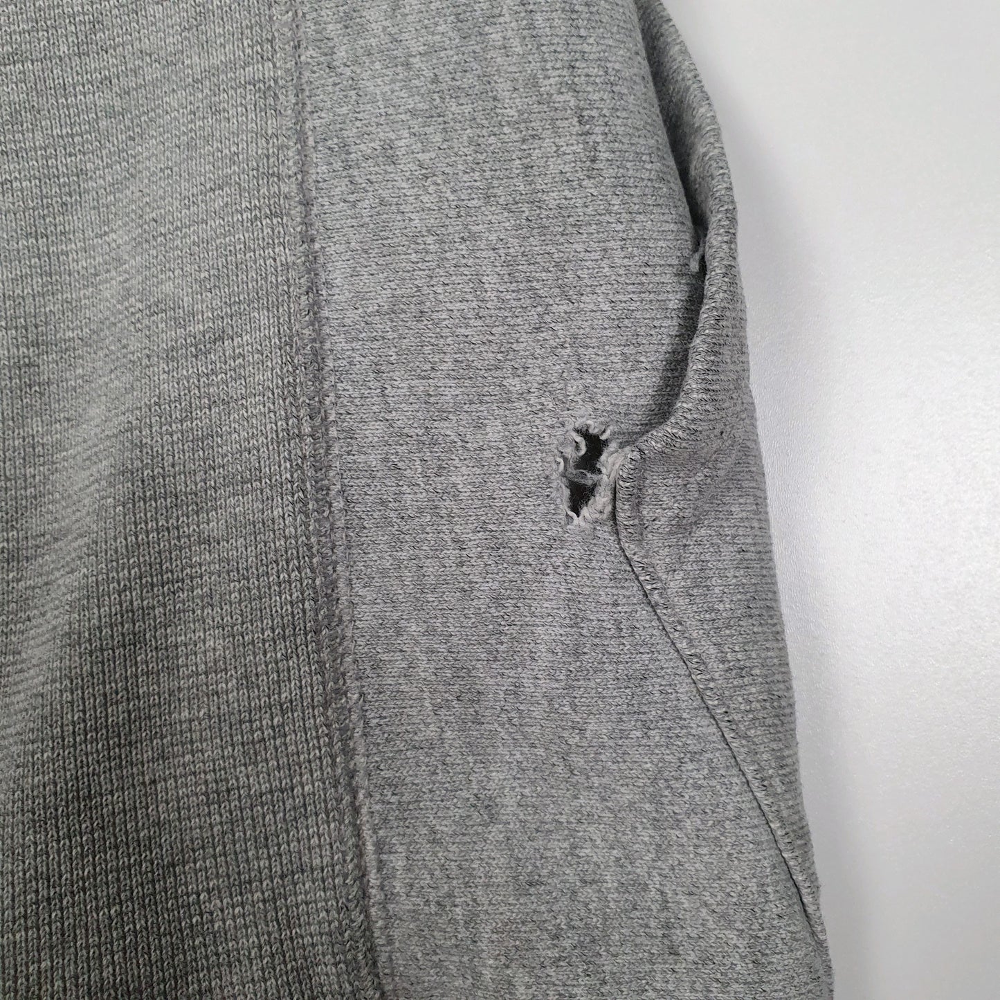 Mens Grey Champion Reverse Weave Hoodie Jumper