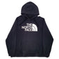 Mens Black The North Face Spellout Hoodie Jumper