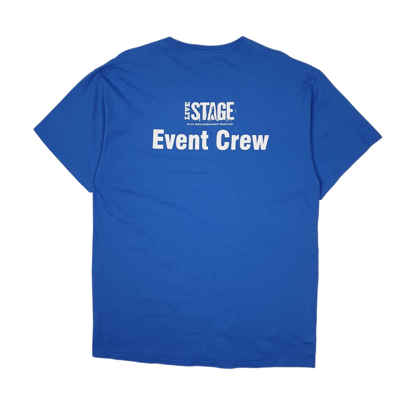 Mens Blue Port & Company Live Stage Air Force  T Shirt