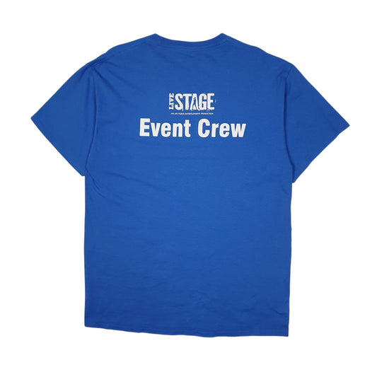 Mens Blue Port & Company Live Stage Air Force  T Shirt