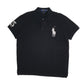 Mens Black Polo Ralph Lauren Custom Slim Fit Short Sleeve Polo Shirt