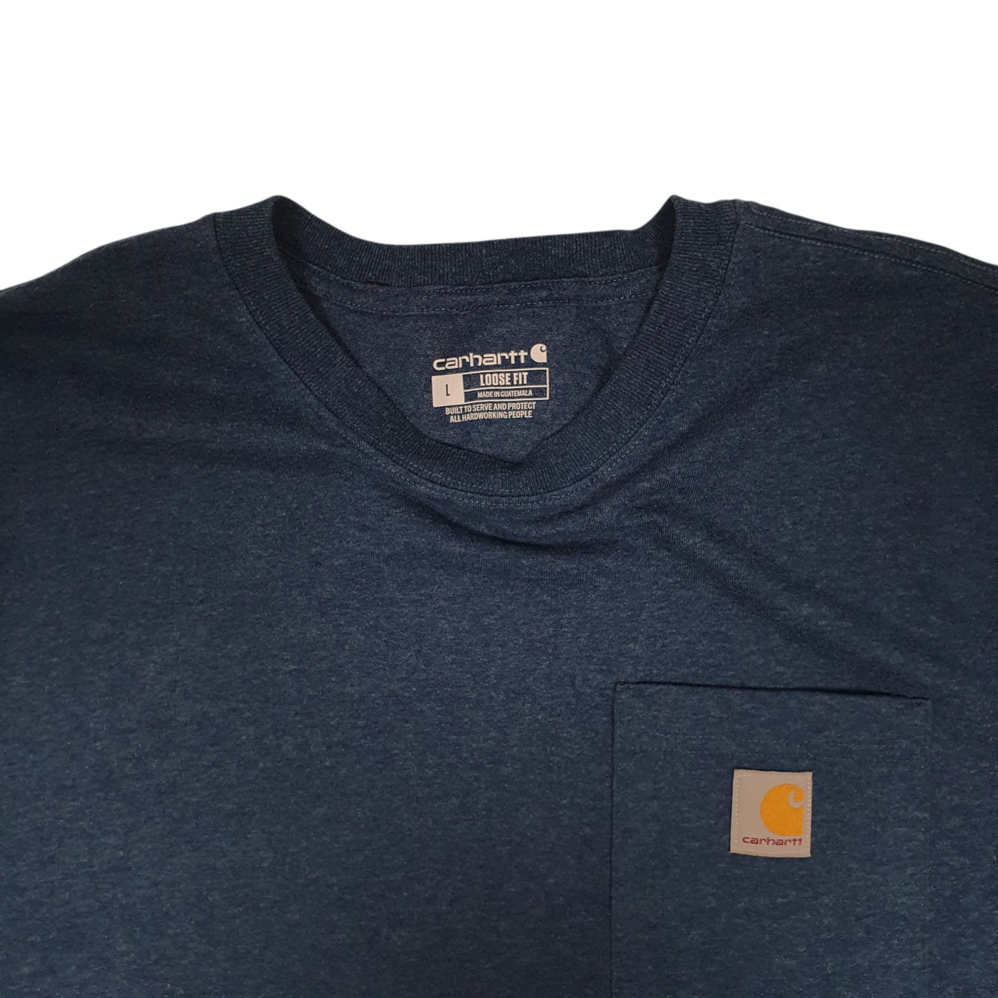 Mens Blue Carhartt   T Shirt