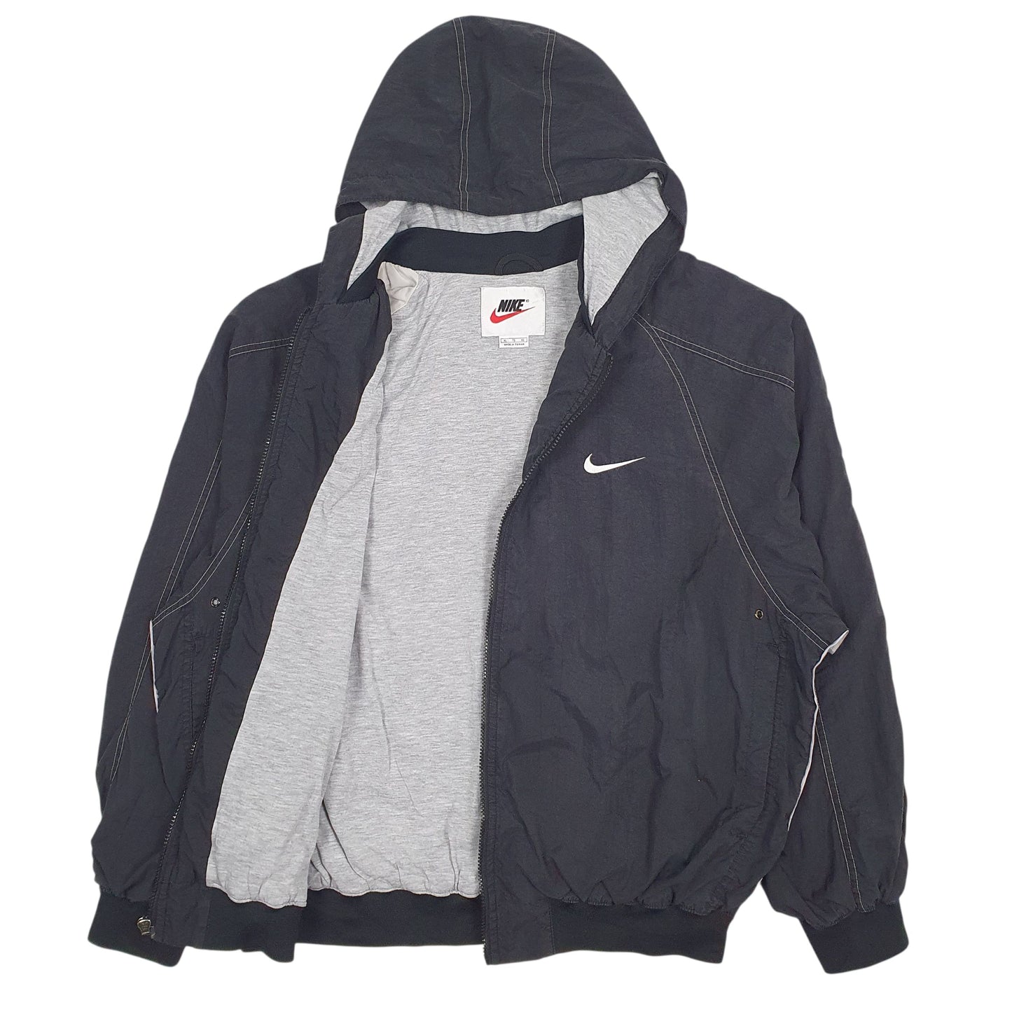 Mens Black Nike Vintage 90s  Coat