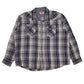 Mens Grey Wrangler Pearl Snap  Coat