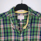 Mens Green GANT The Hugger Madras  Shirt