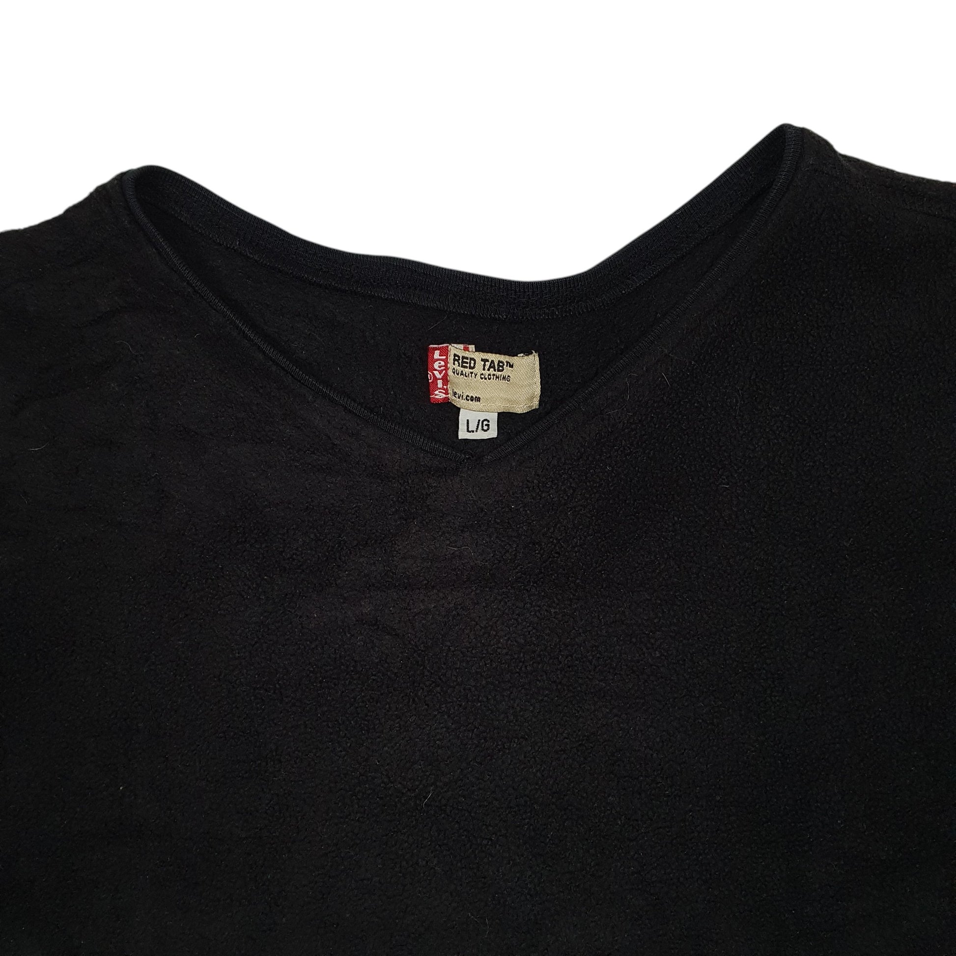 Mens Black Levis Red Tab Crewneck Jumper