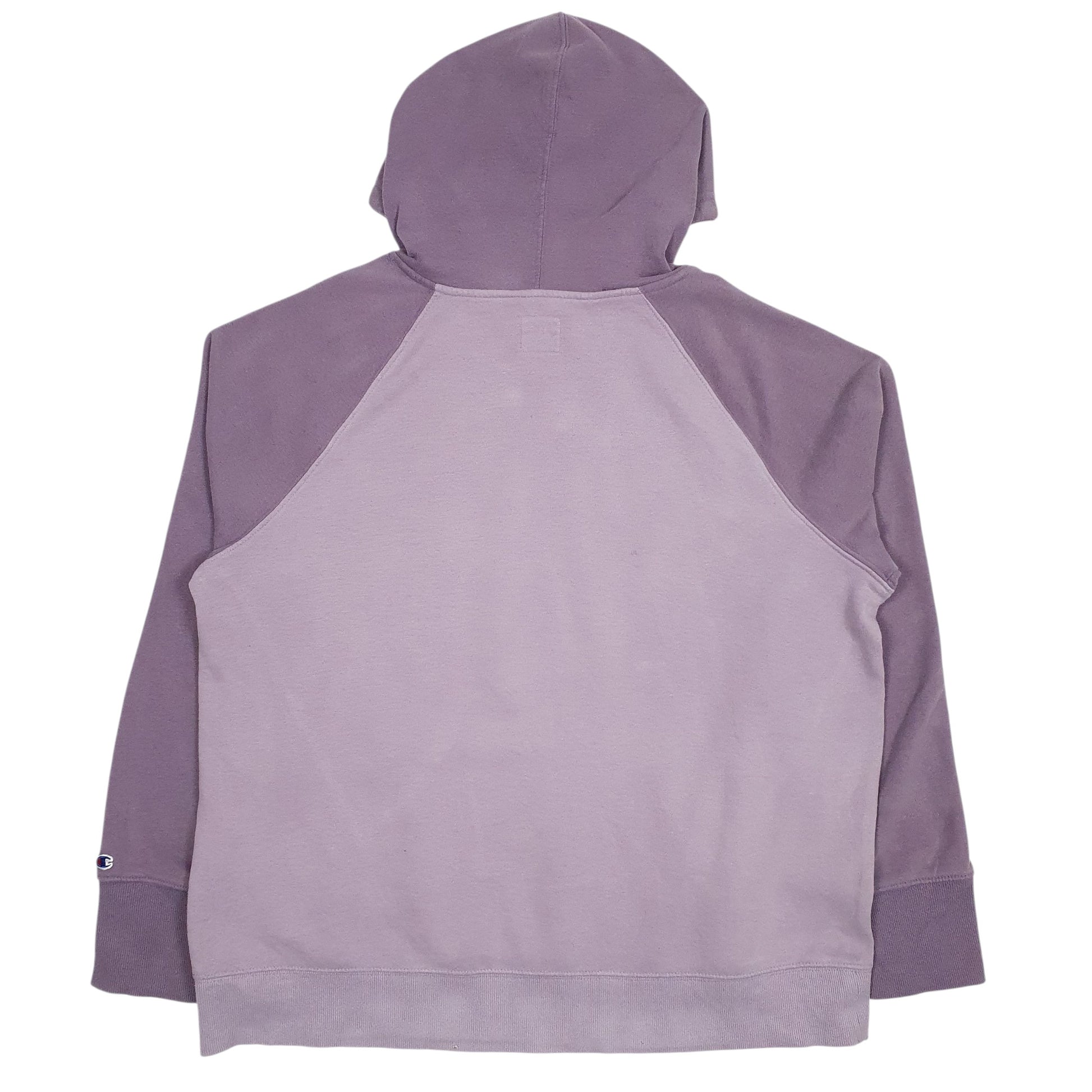 Mens Purple Champion Spellout Hoodie Jumper