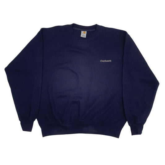 Mens Navy Carhartt  Crewneck Jumper