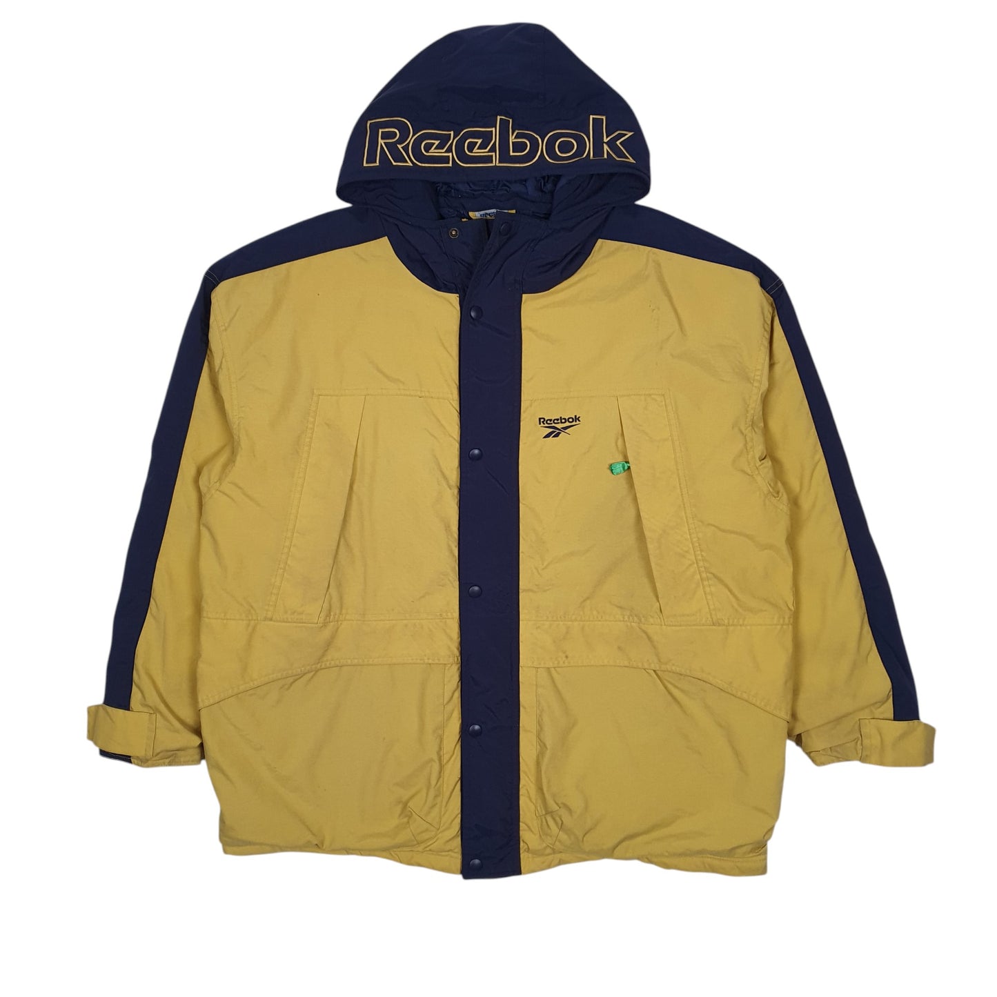 Mens Yellow Reebok Vintage 90s  Coat