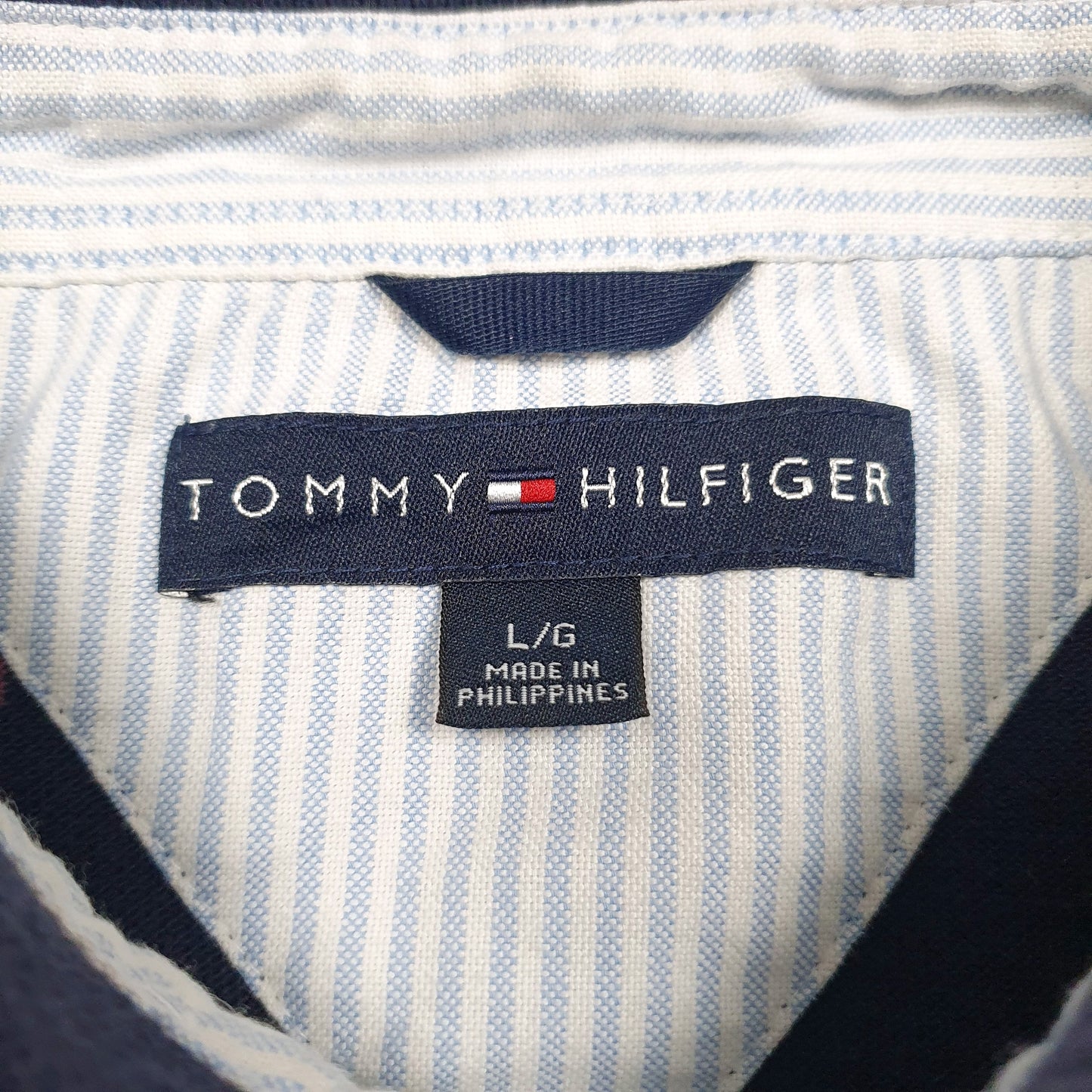 Mens Navy Tommy Hilfiger  Hoodie Polo Shirt