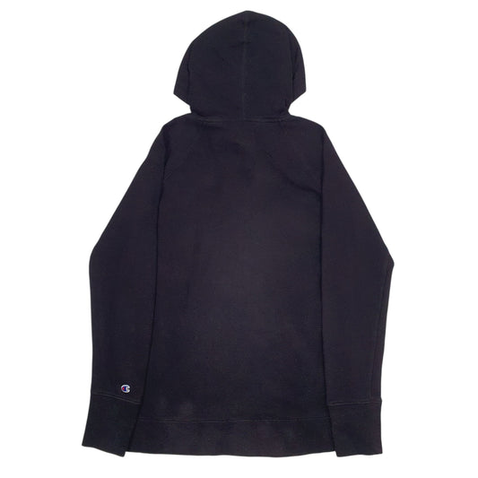 Mens Black Champion Spellout Hoodie Jumper