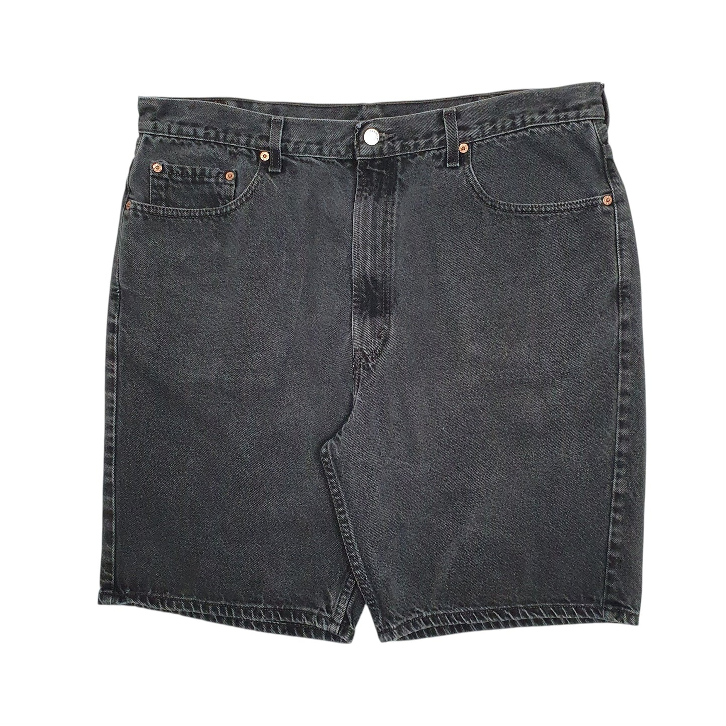 Mens Grey Levis 505 Vintage 00s Denim Shorts