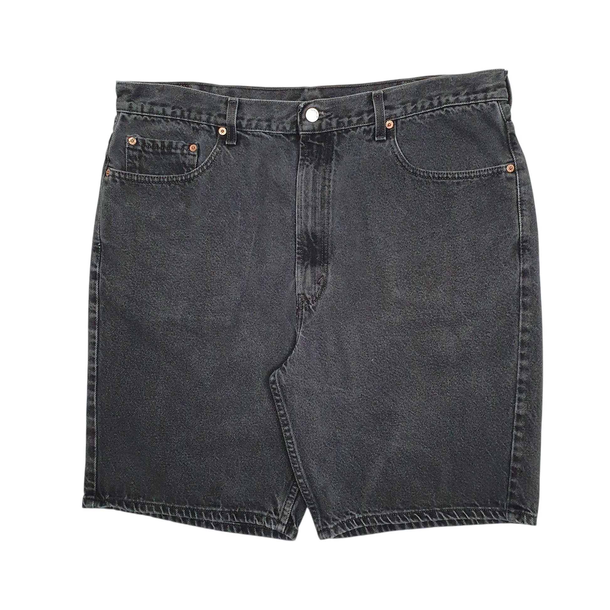 Mens Grey Levis 505 Vintage 00s Denim Shorts