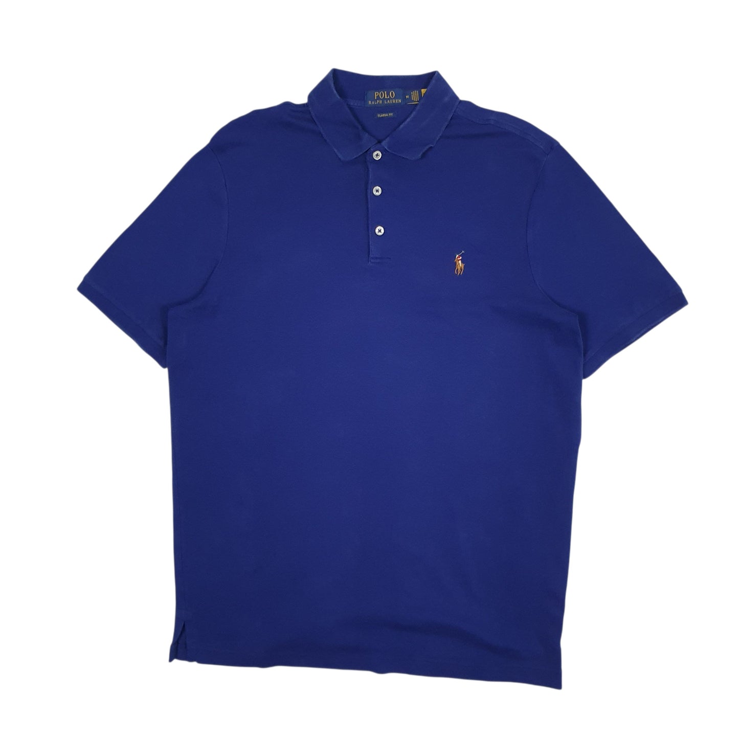 Mens Navy Polo Ralph Lauren Performance Classic Fit Short Sleeve Polo Shirt