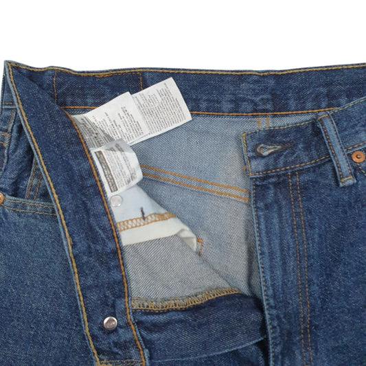 Mens Blue Levis 550 Hoodie Shorts