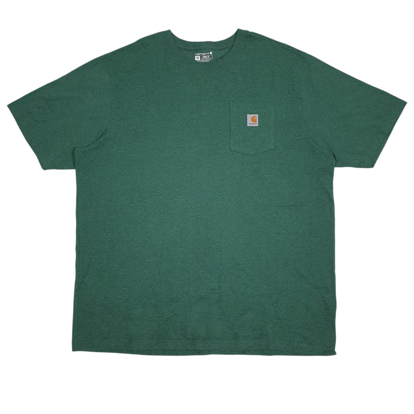 Mens Green Carhartt  Short Sleeve T Shirt