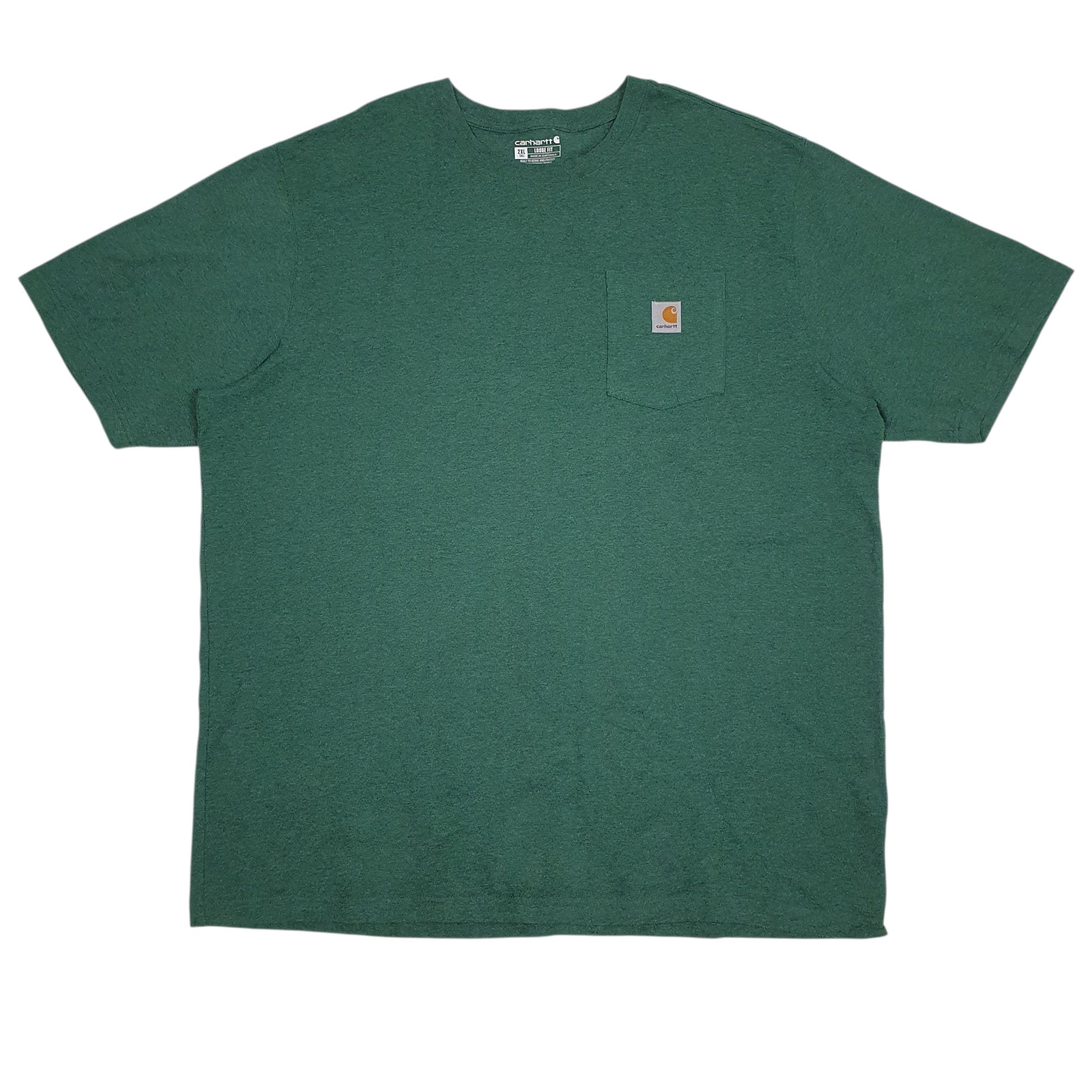 Mens Green Carhartt  Short Sleeve T Shirt