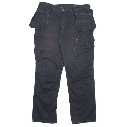 Mens Black Dickies  Cargo Trousers