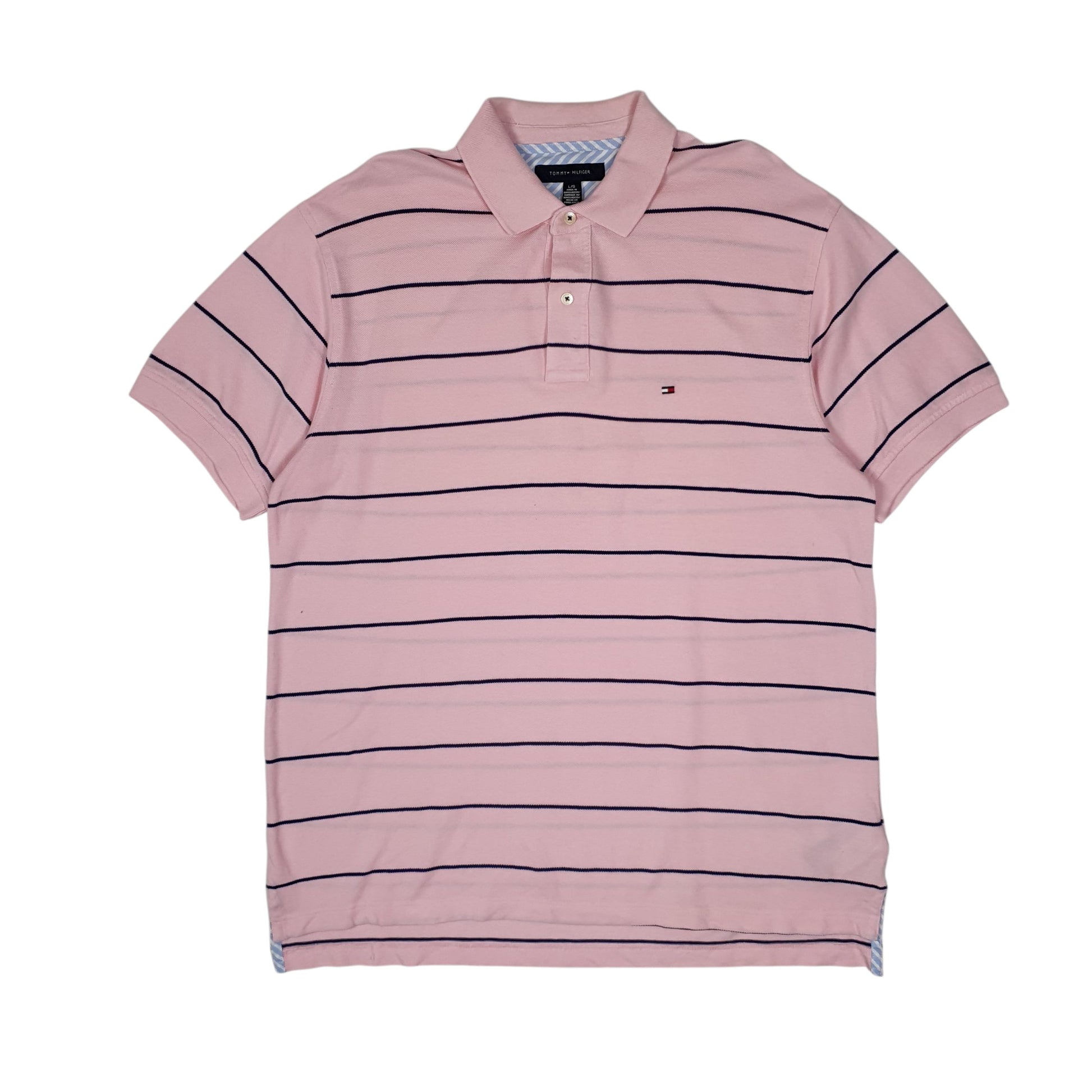 Mens Pink Tommy Hilfiger  Short Sleeve Polo Shirt