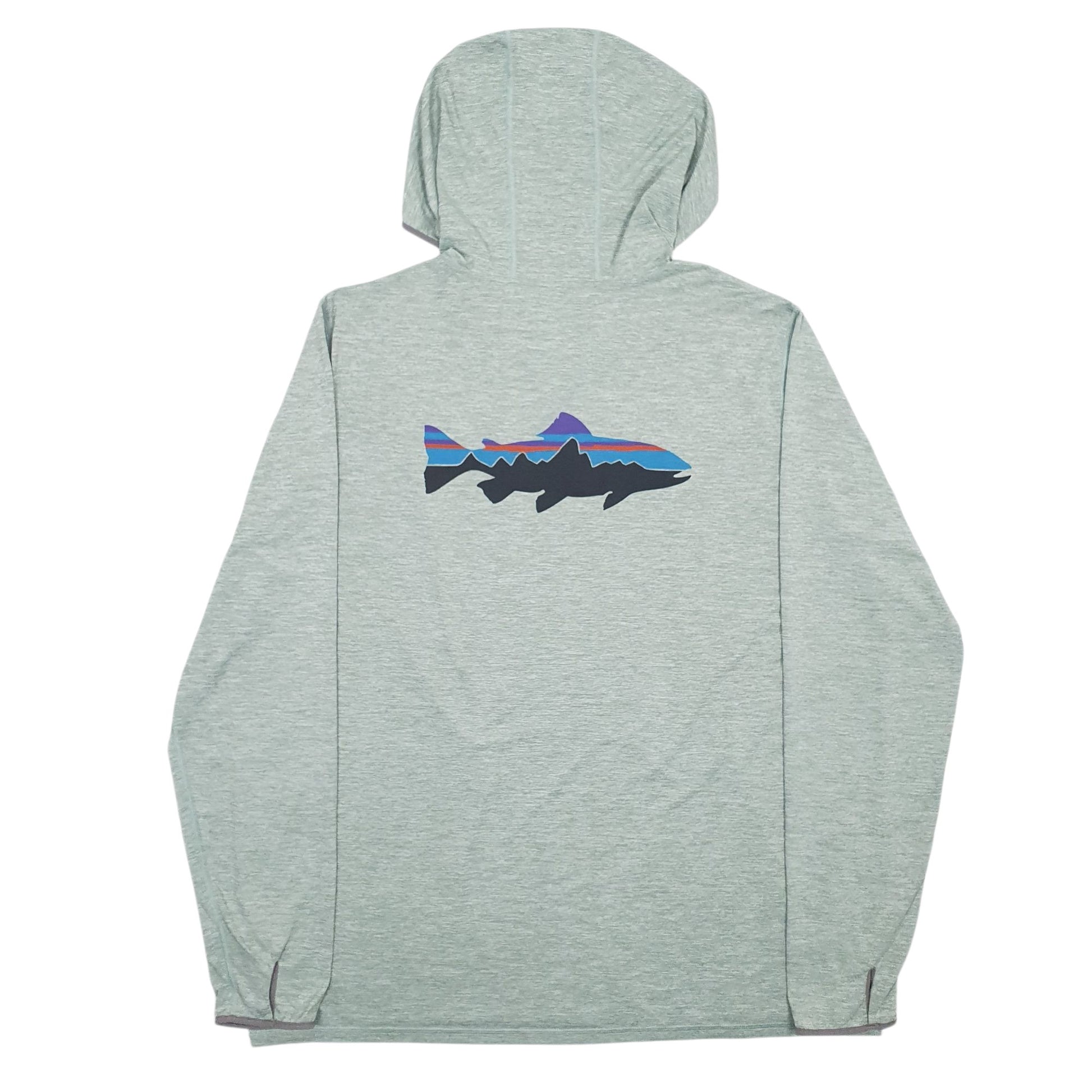 Mens Green Patagonia Lightweight Tropic Comfort Hoodie Jumper