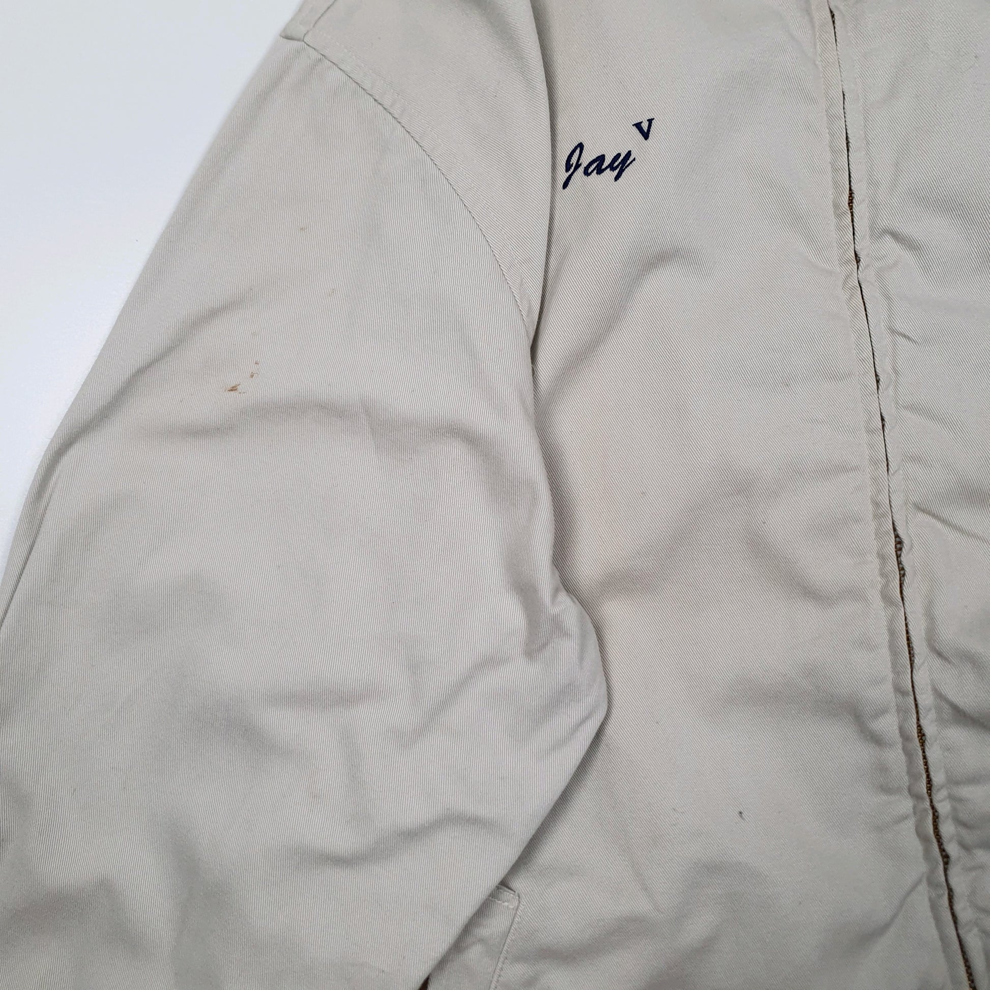 Mens Beige Polo Ralph Lauren Vintage 1980s Hoodie Coat