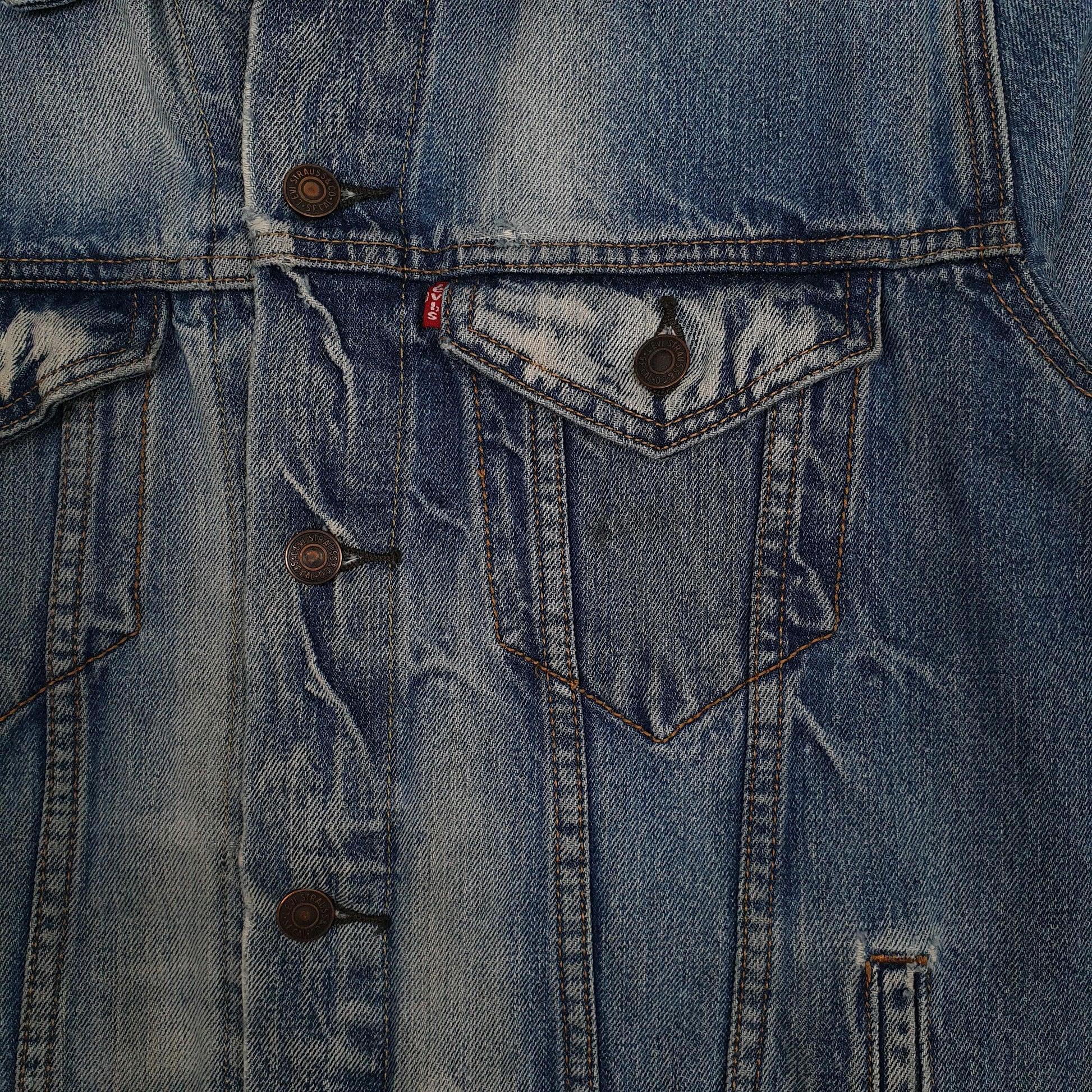 Mens Blue Levis Type 3 Trucker  Coat