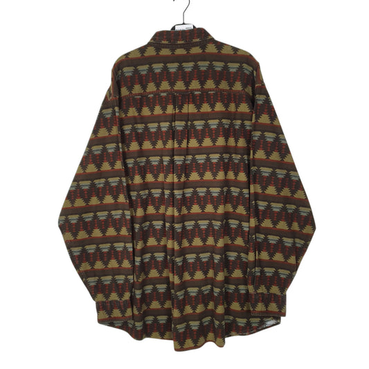 Mens Green Woolrich Aztec  Shirt