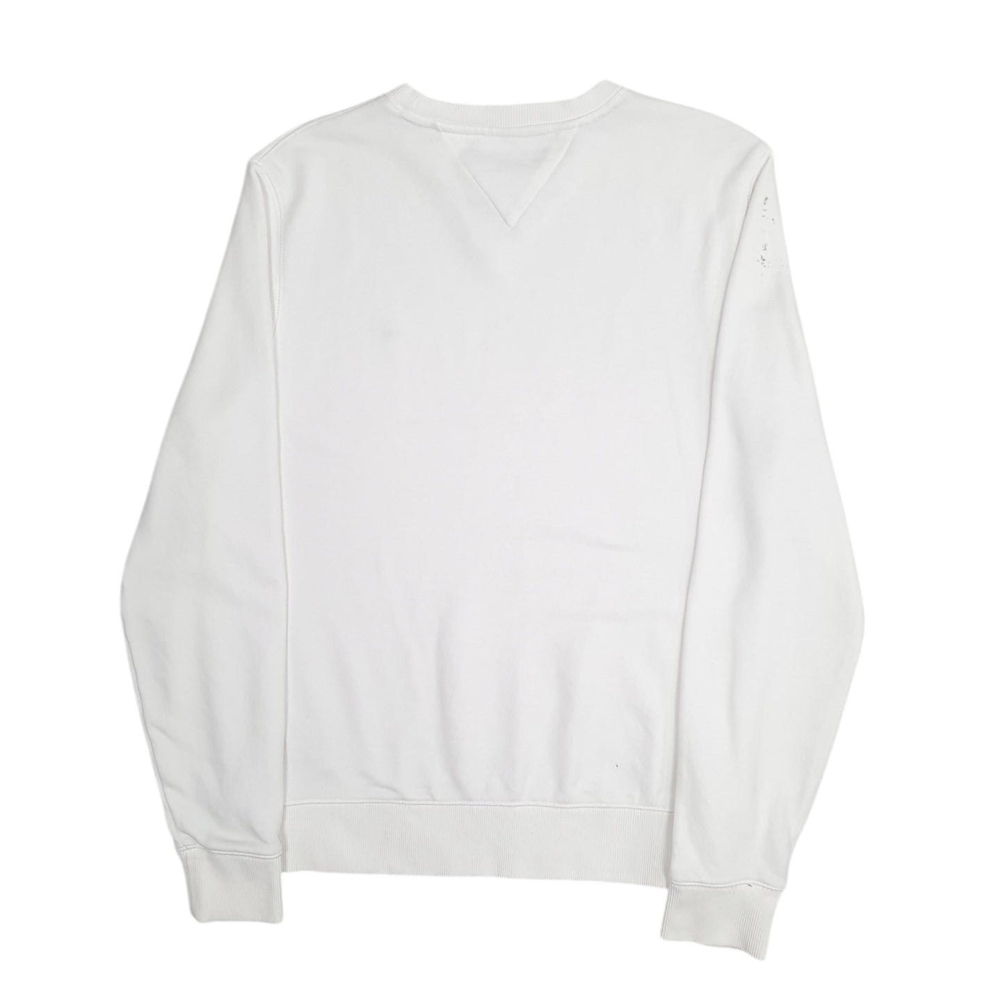 Mens White Tommy Hilfiger  Crewneck Jumper