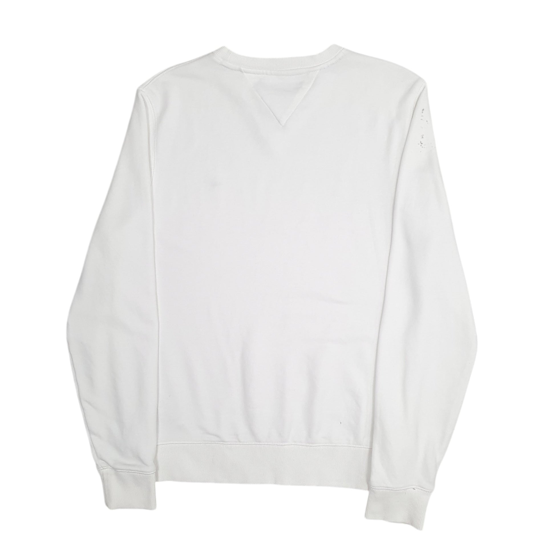 Mens White Tommy Hilfiger  Crewneck Jumper
